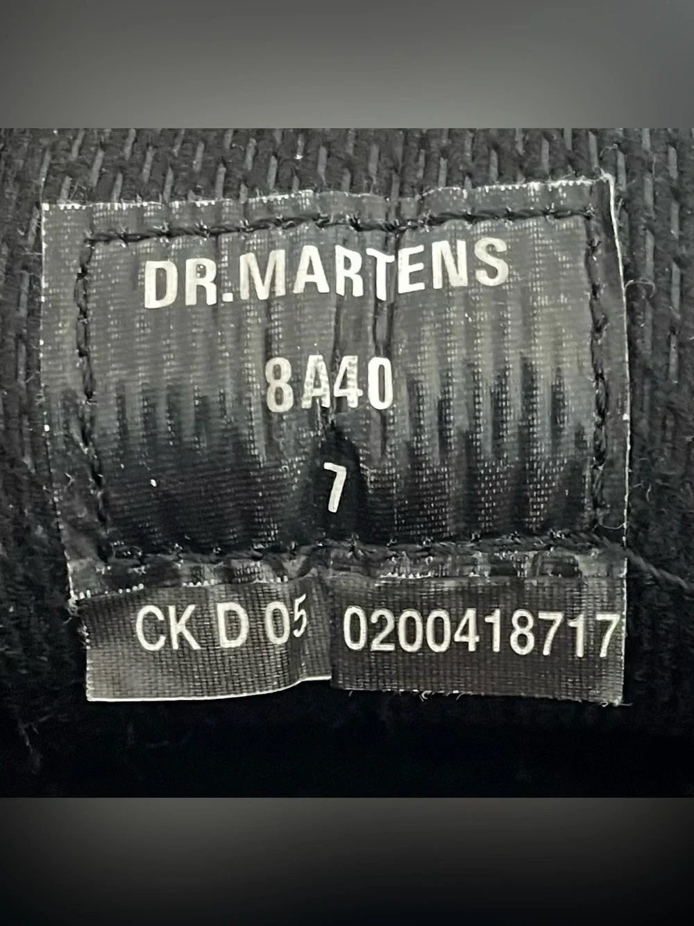 VTG Dr. Martens 8A40 Brown Leather Platform Oxfords Made in England Chunky Men 8